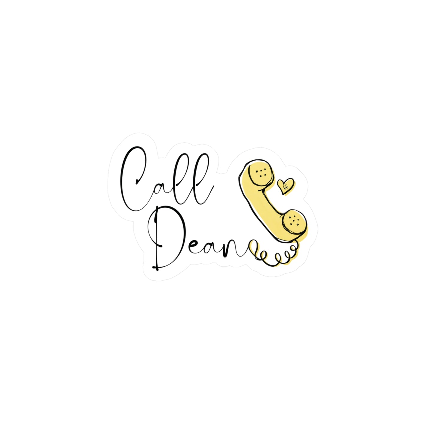Call Dean - Hockey Romance Inspired Sticker Decal