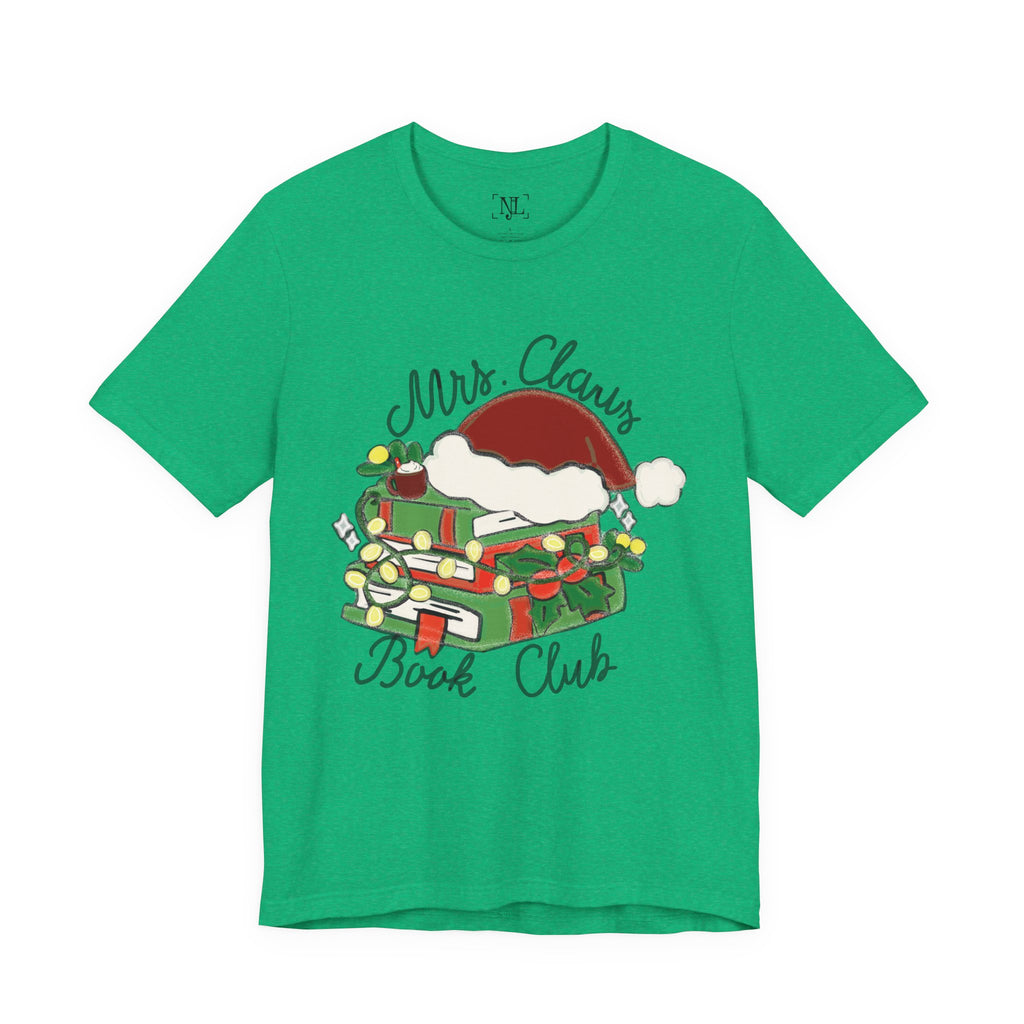 Mrs. Claus Book Club Short Sleeve Christmas Tee
