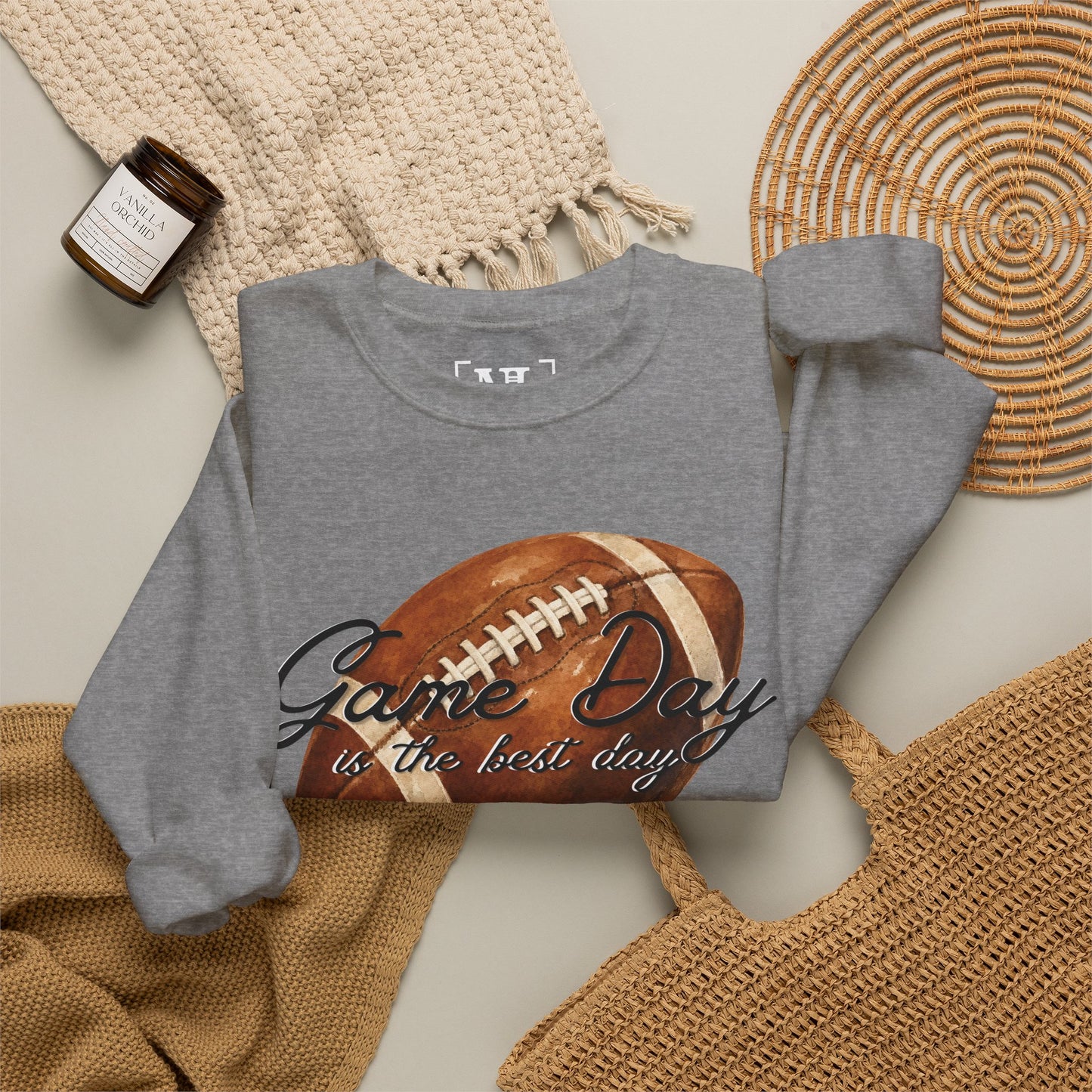 Game Day Is The Best Day Football Crewneck Sweatshirt