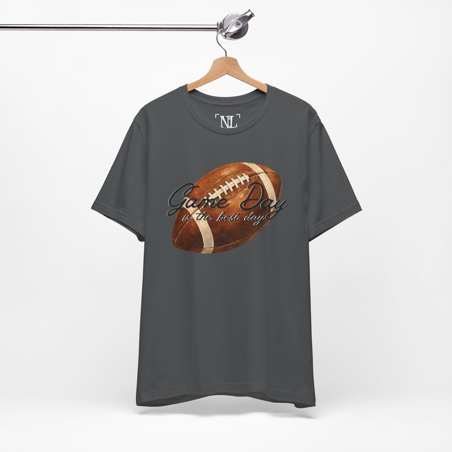 Game Day Football Tee — "Game Day is the best day" Vintage Football Shirt