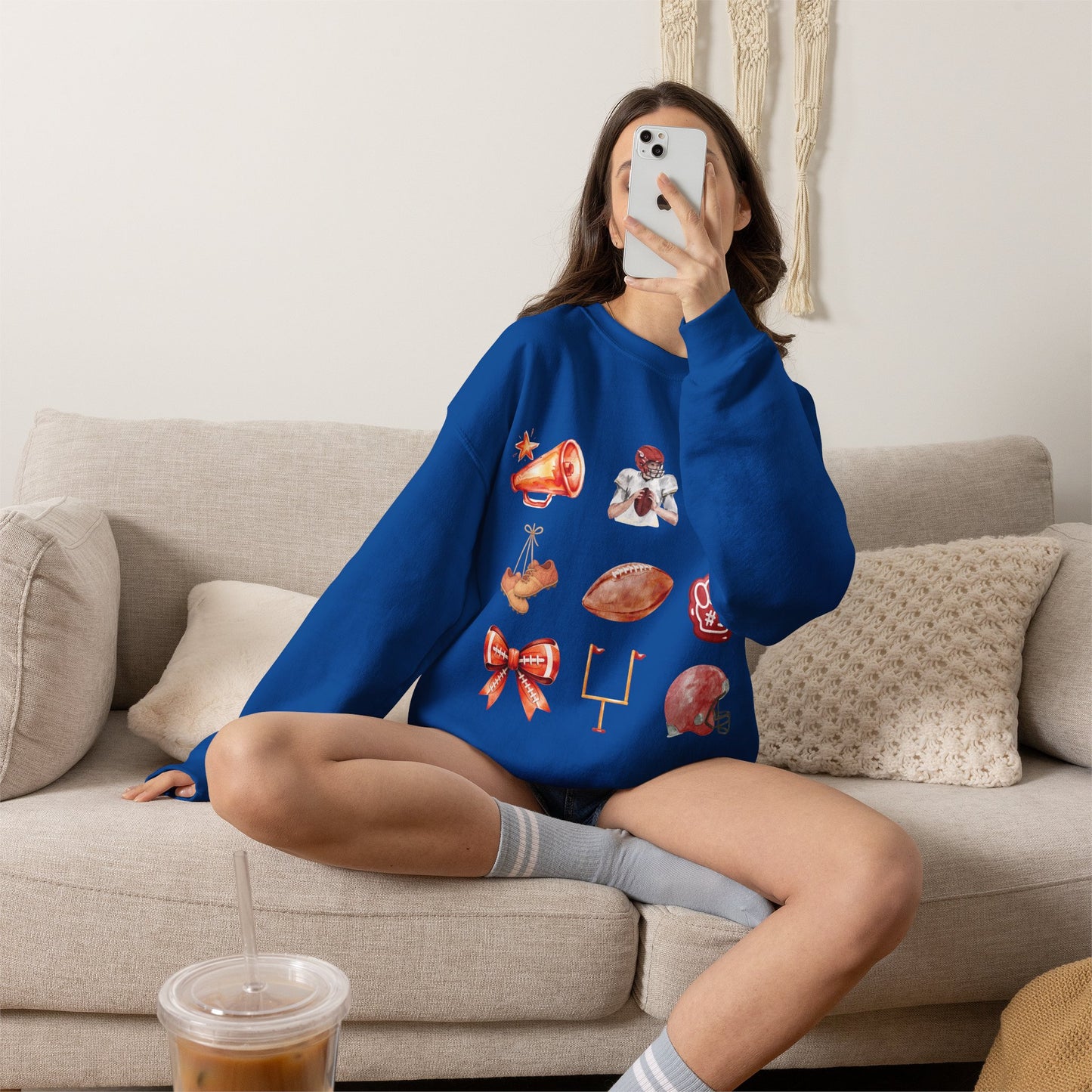 Vintage Football Icons - Graphic Sweatshirt
