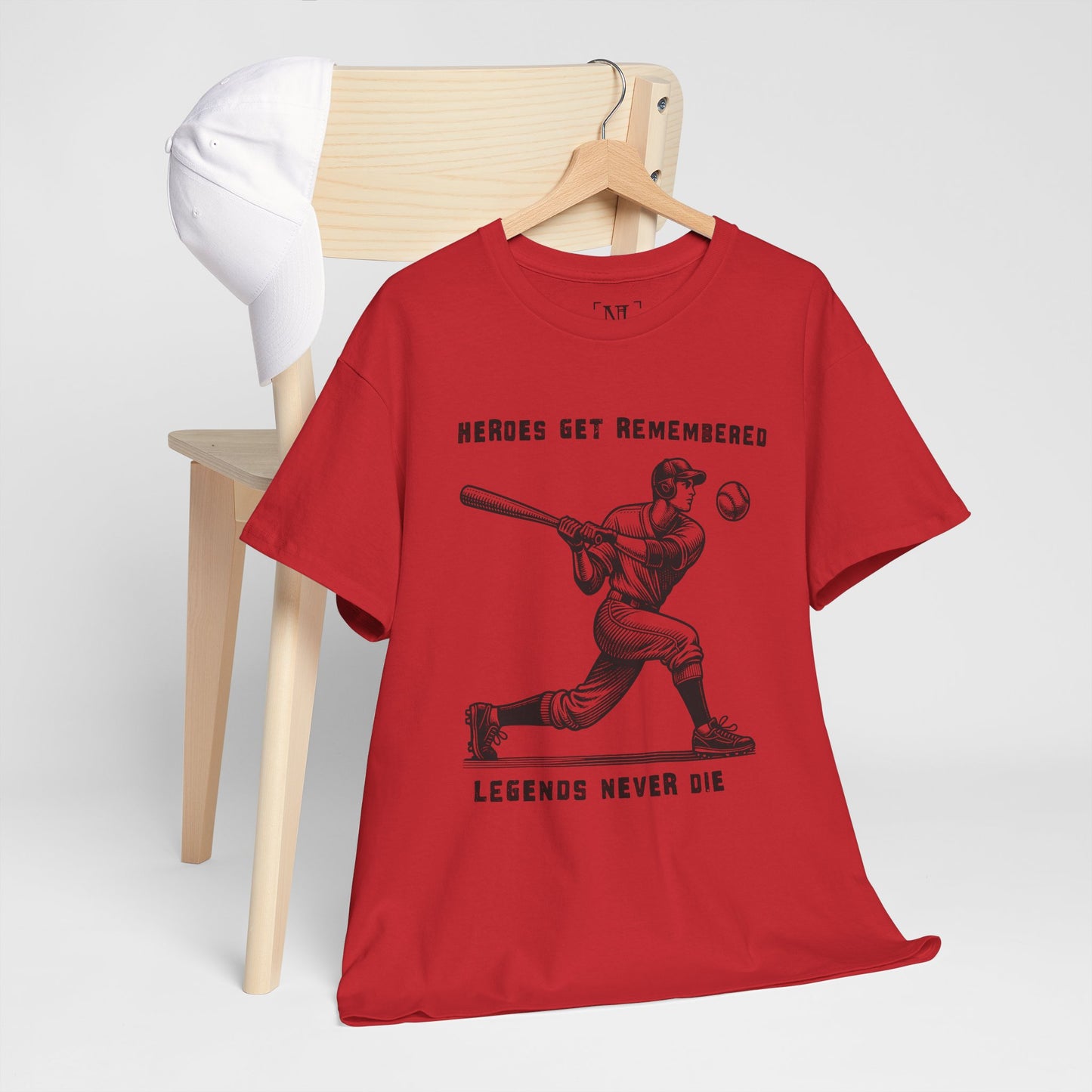 Baseball Legends T‑Shirt — "Heroes Get Remembered, Legends Never Die" Tribute Tee