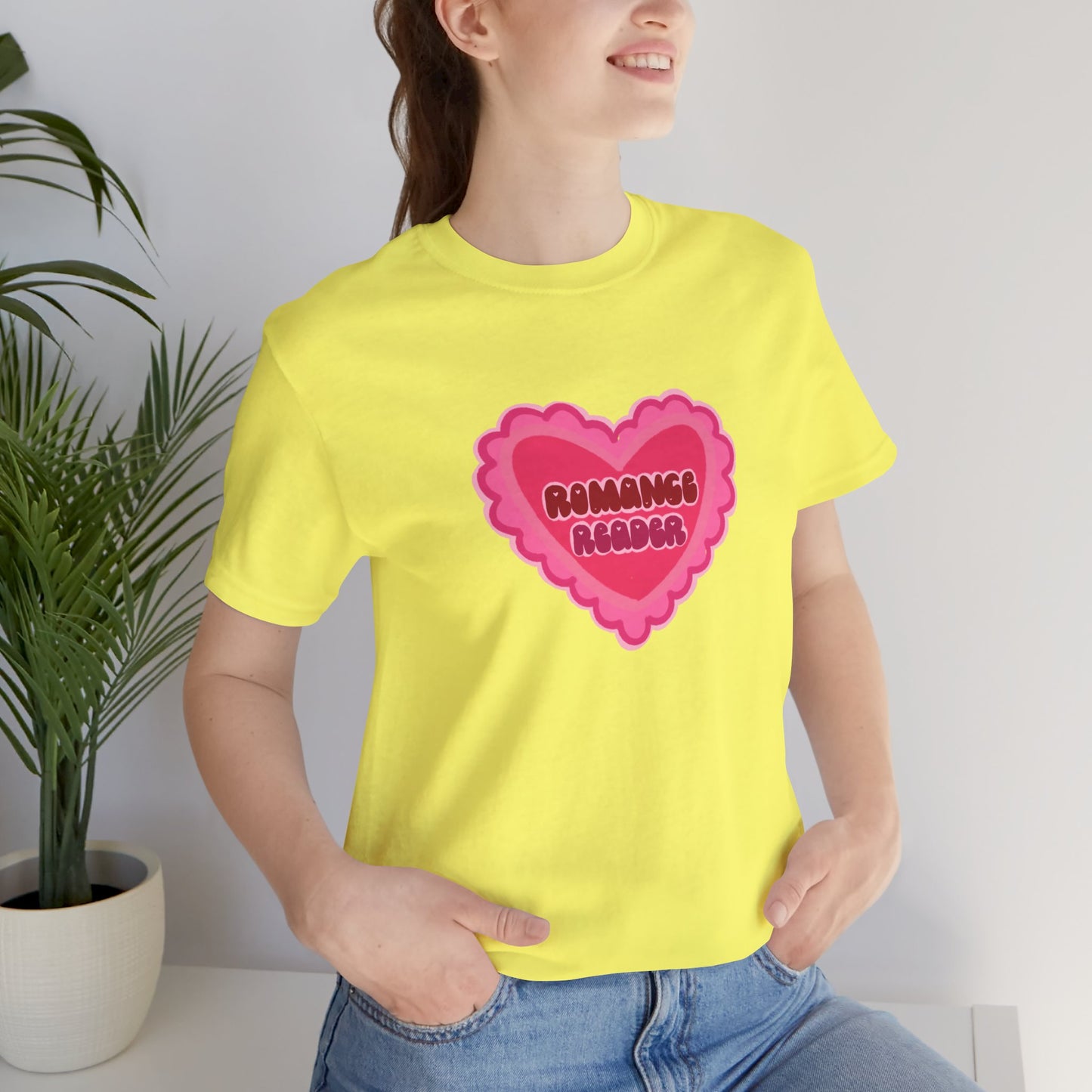 Romance Reader Heart Logo — Bookish Tee