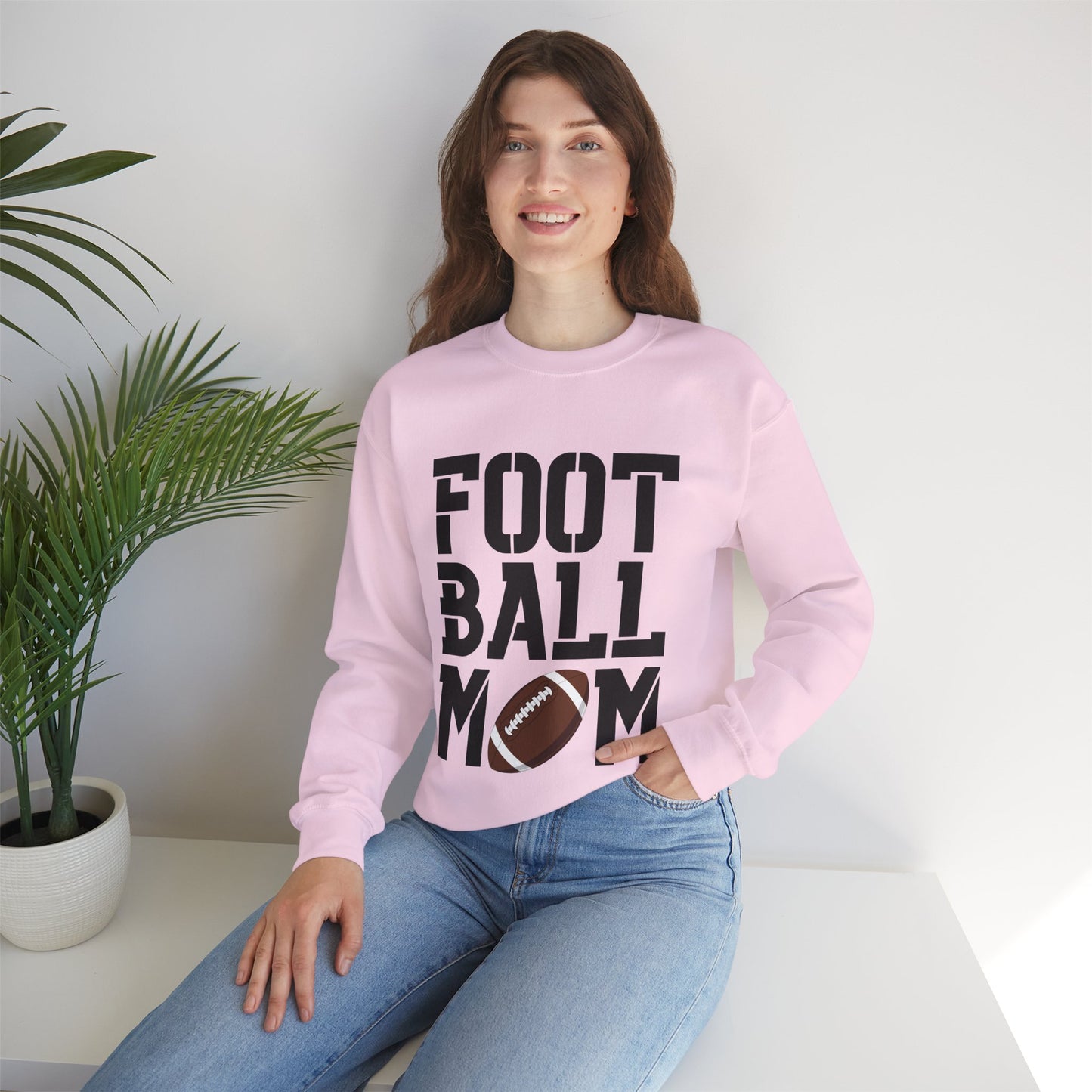 Football Mom Crewneck Sweatshirt
