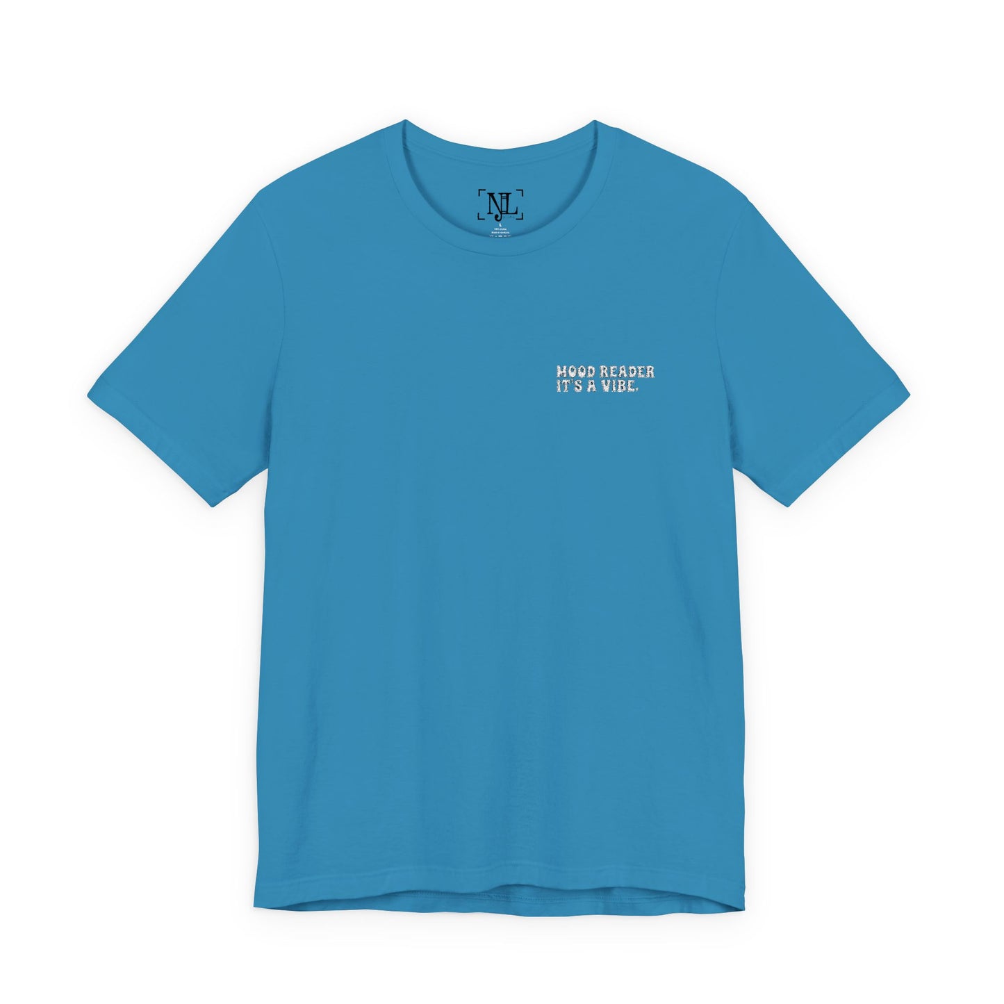 "Mood Readers. It's a Vibe." - Embroidered Literary Tee (White Text)