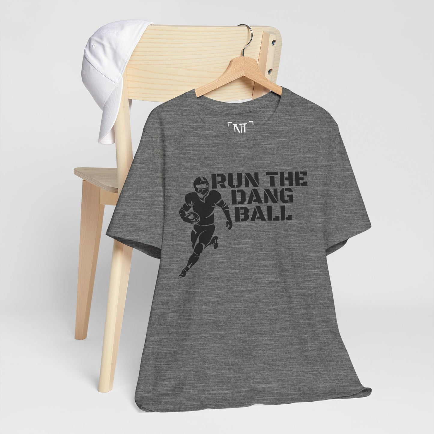 Run the Dang Ball T-Shirt — Football Player Graphic Tee