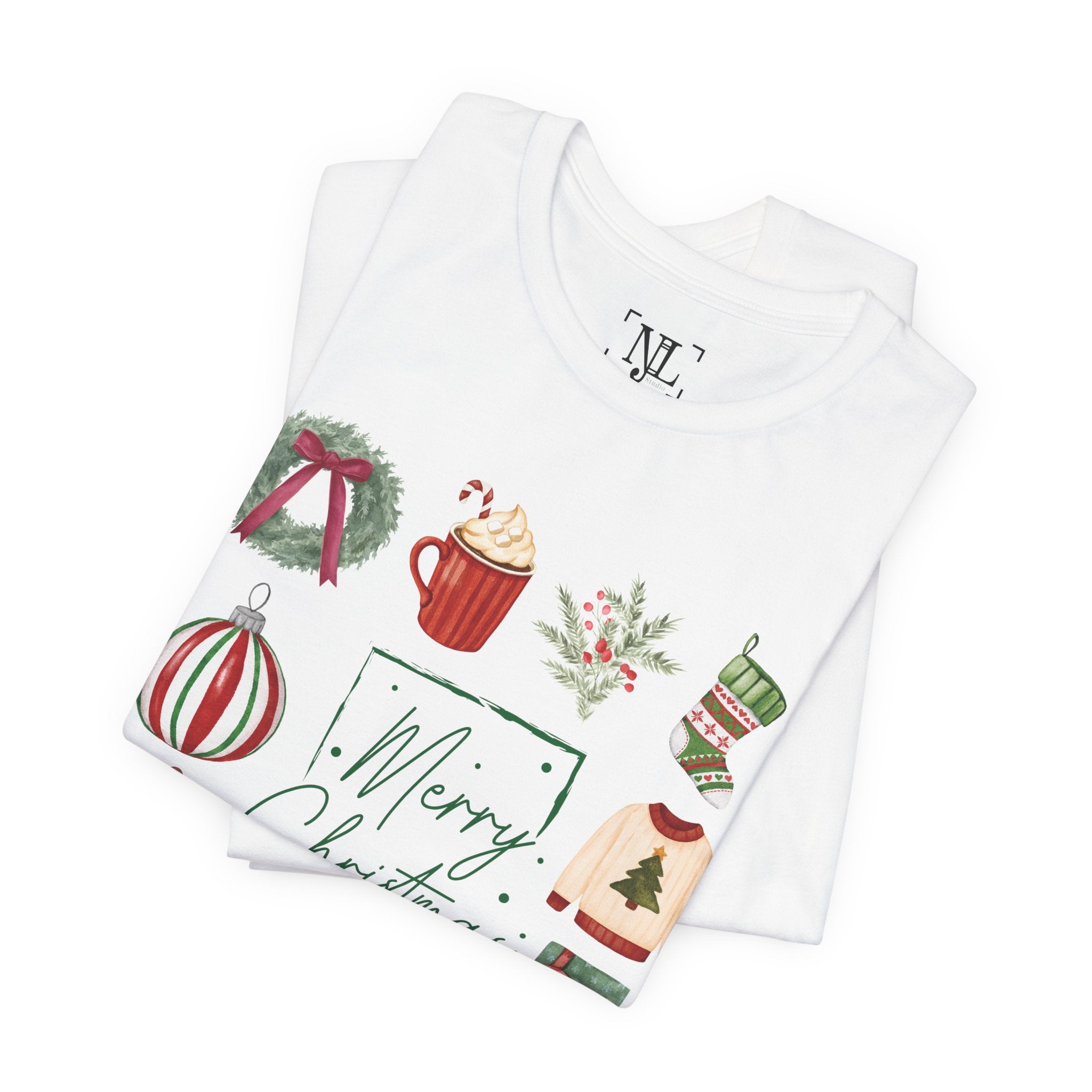 Vintage Merry Christmas - Short Sleeve Tee