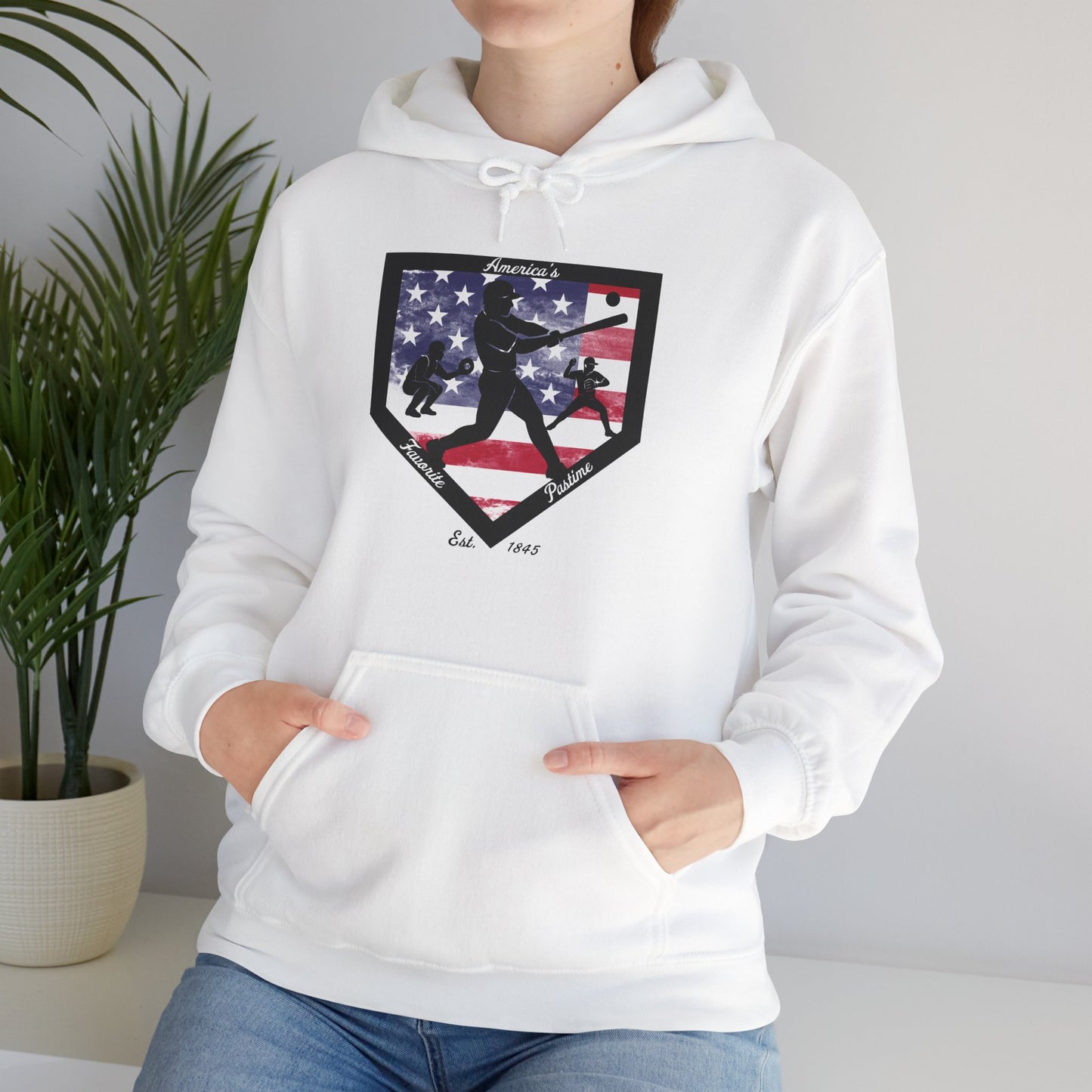 Baseball Home Plate Hoodie – America's Favorite Pastime Design