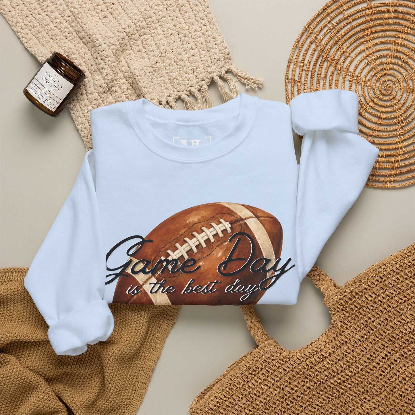 Game Day Is The Best Day Football Crewneck Sweatshirt