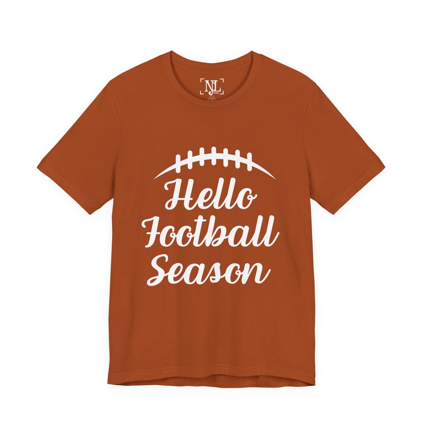 Hello Football Season - Graphic Tee (White Text)