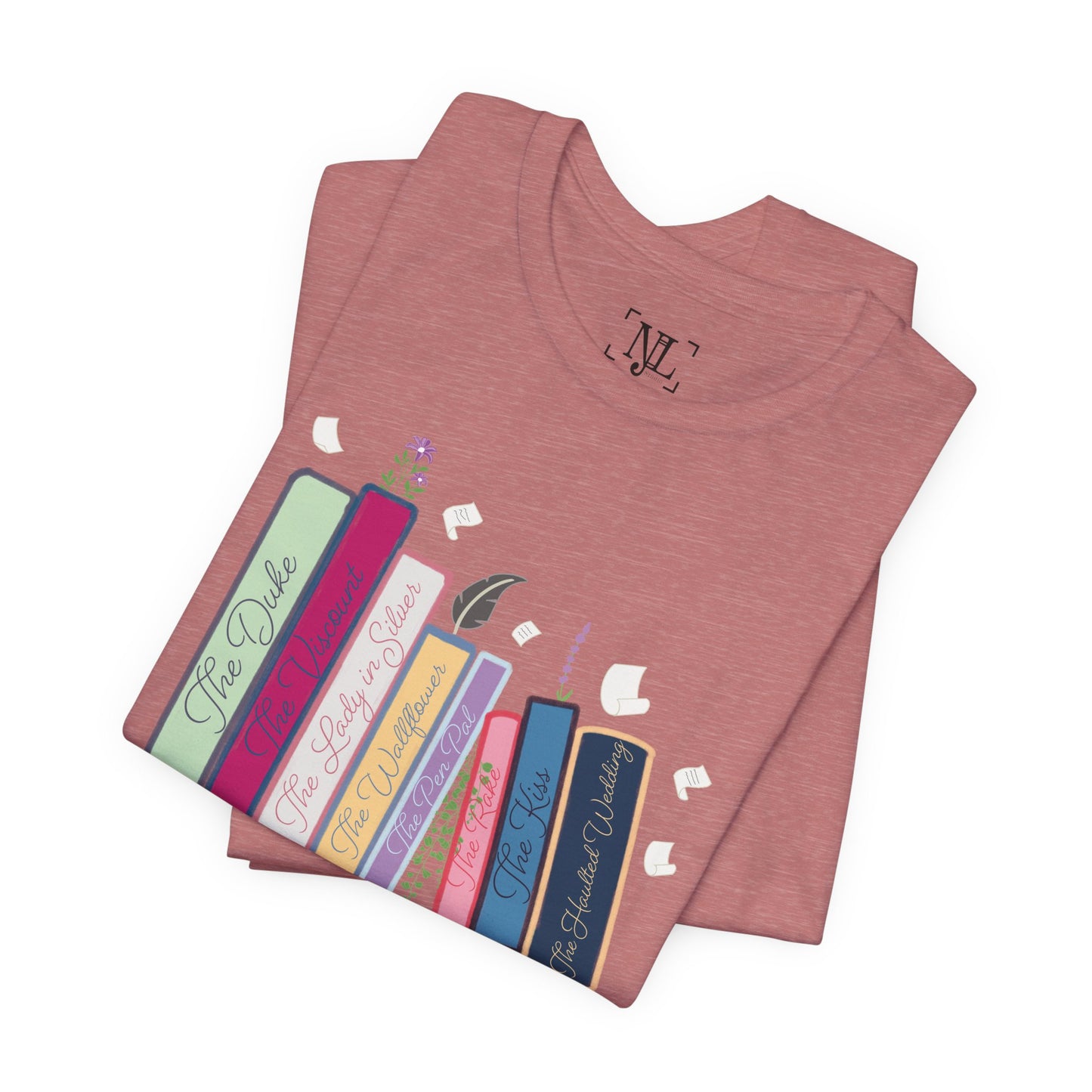 Dearest Gentle Reader Book Stack - Regency Romance Inspired Tee