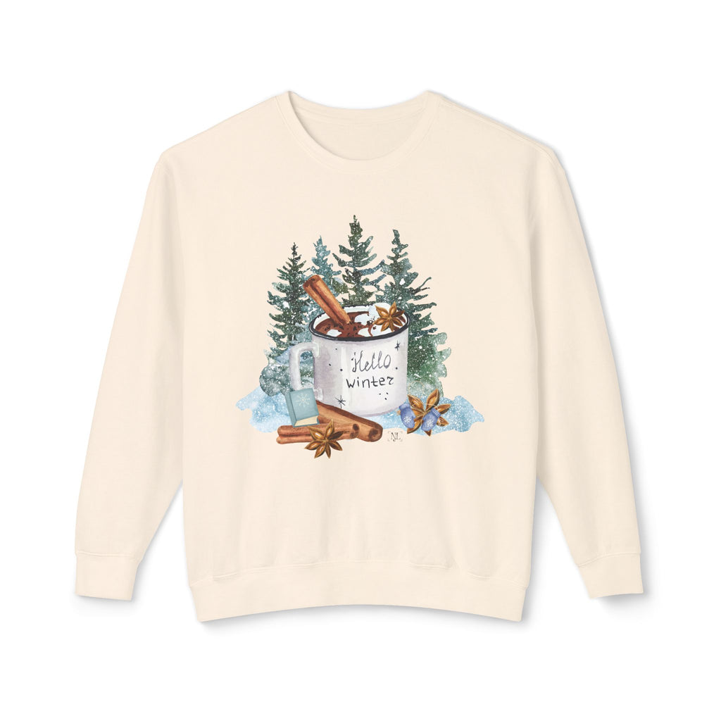 Hello Winter Mug Crewneck Sweatshirt