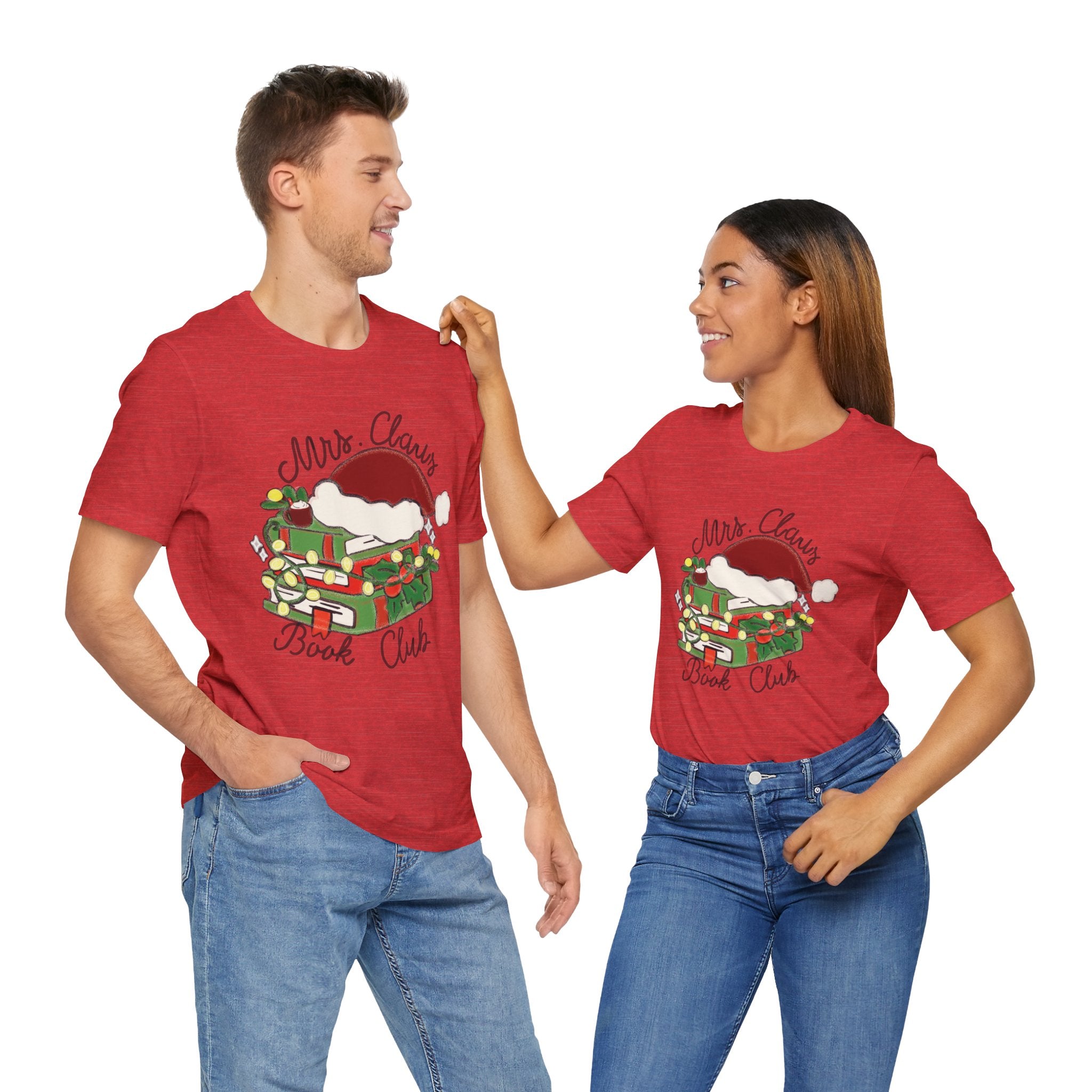 Mrs. Claus Book Club Short Sleeve Christmas Tee
