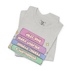 Book Lover Tee — "Just One More Chapter Unless There’s A Cliffhanger" Pastel Graphic