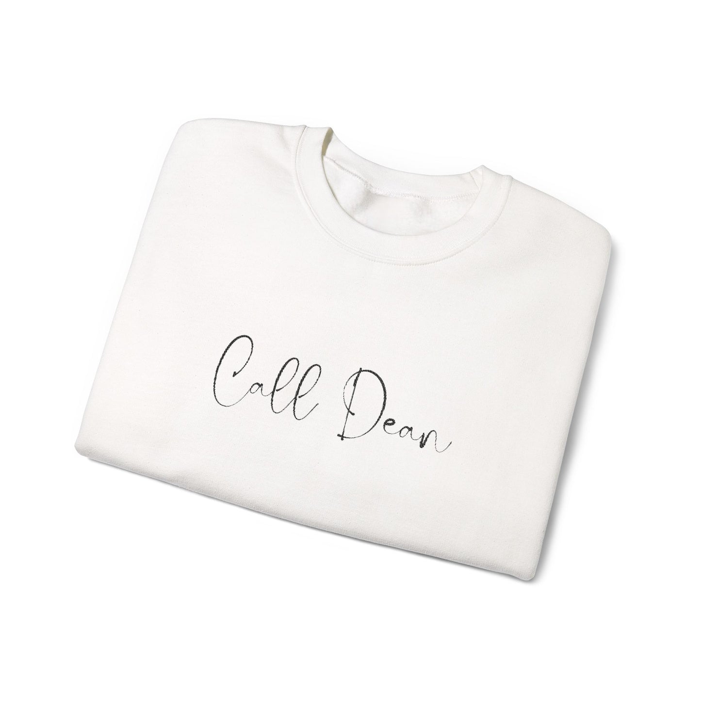 Call Dean - Hockey Romance Inspired Embroidered Sweatshirt