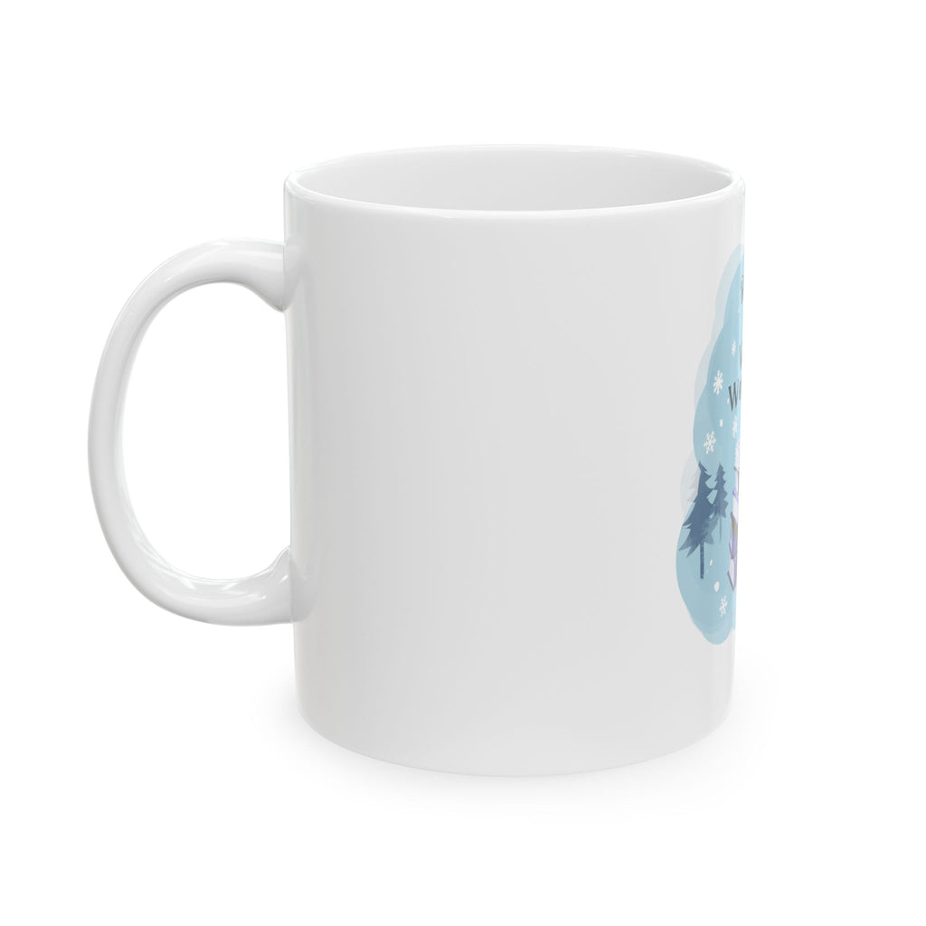 Reading in a Winter Wonderland Ceramic Mug (11oz/15oz)