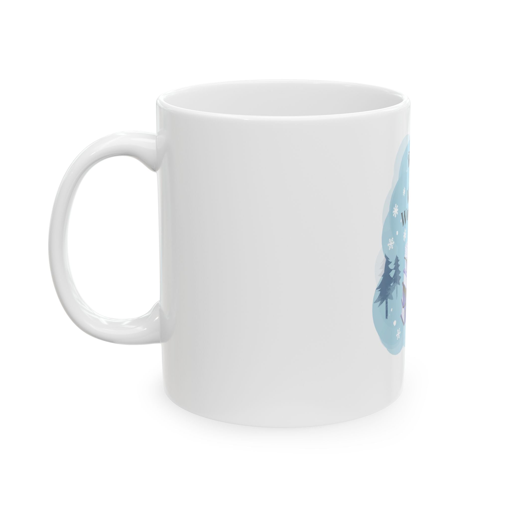 Reading in a Winter Wonderland Ceramic Mug (11oz/15oz)