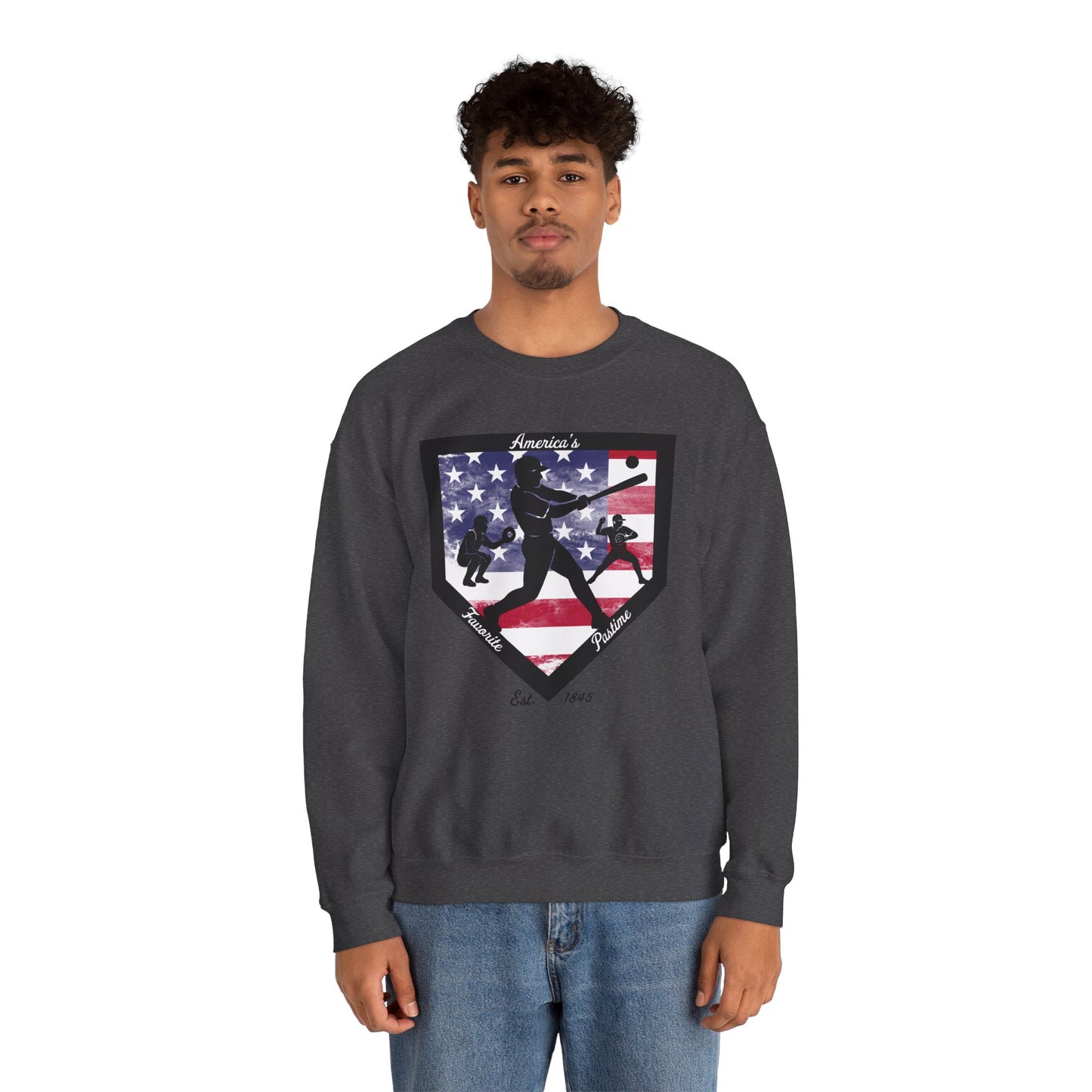 Baseball Home Plate Sweatshirt – America's Favorite Pastime Sweatshirt