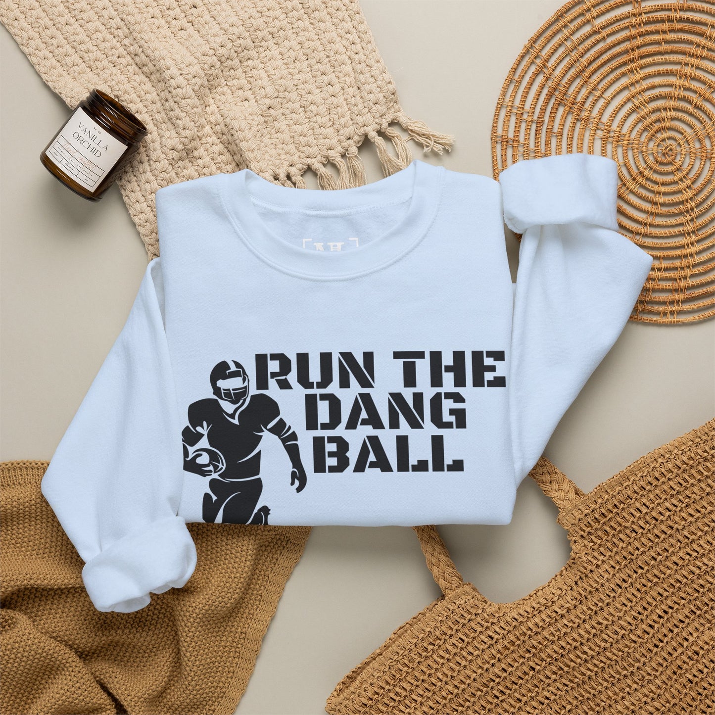 Football 'Run the Dang Ball' Crewneck Sweatshirt