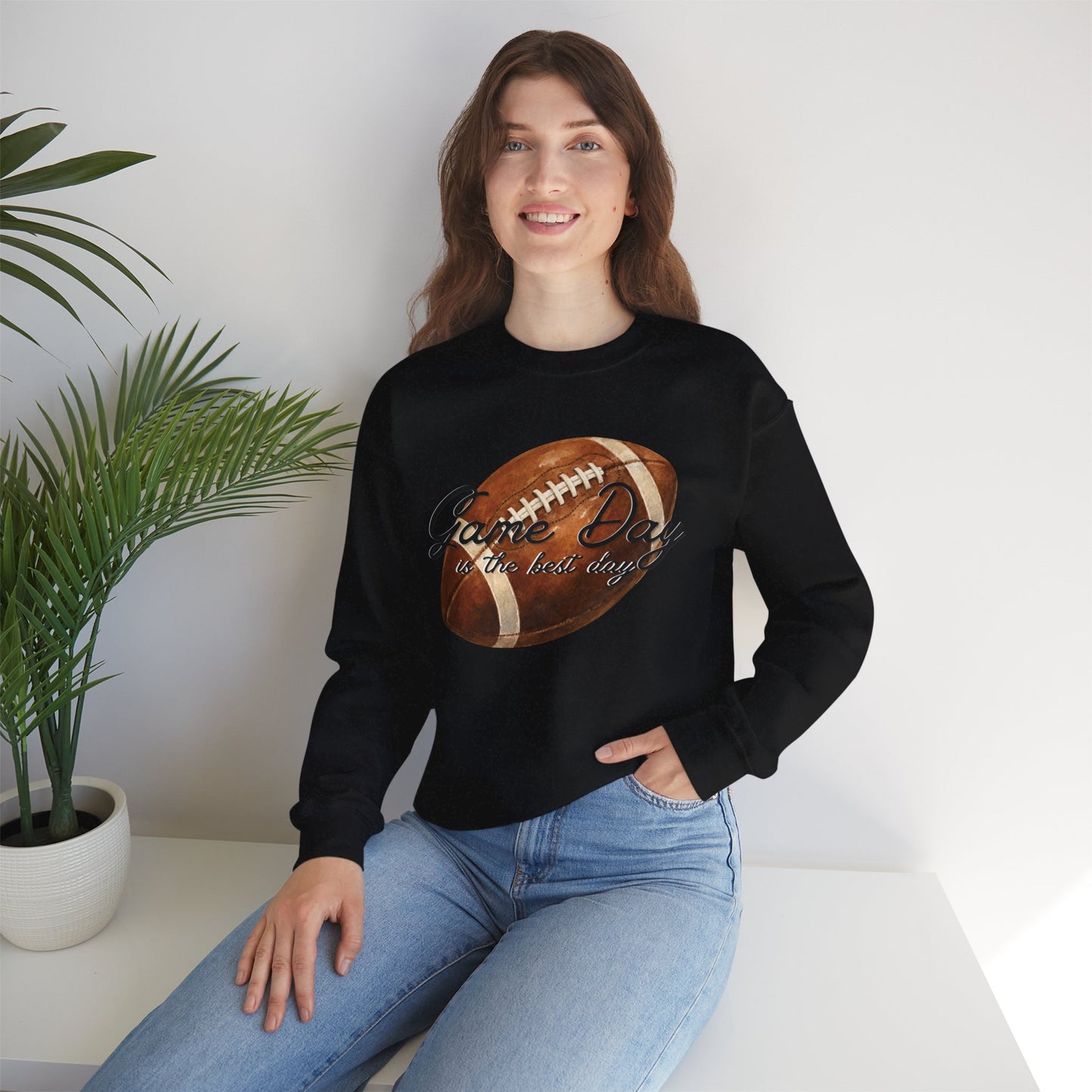 Game Day Is The Best Day Football Crewneck Sweatshirt