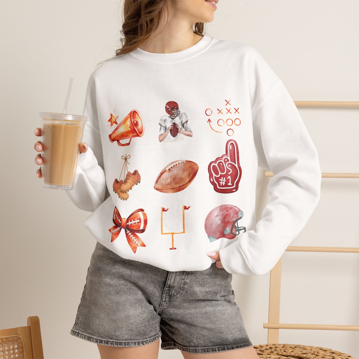 Vintage Football Icons - Graphic Sweatshirt