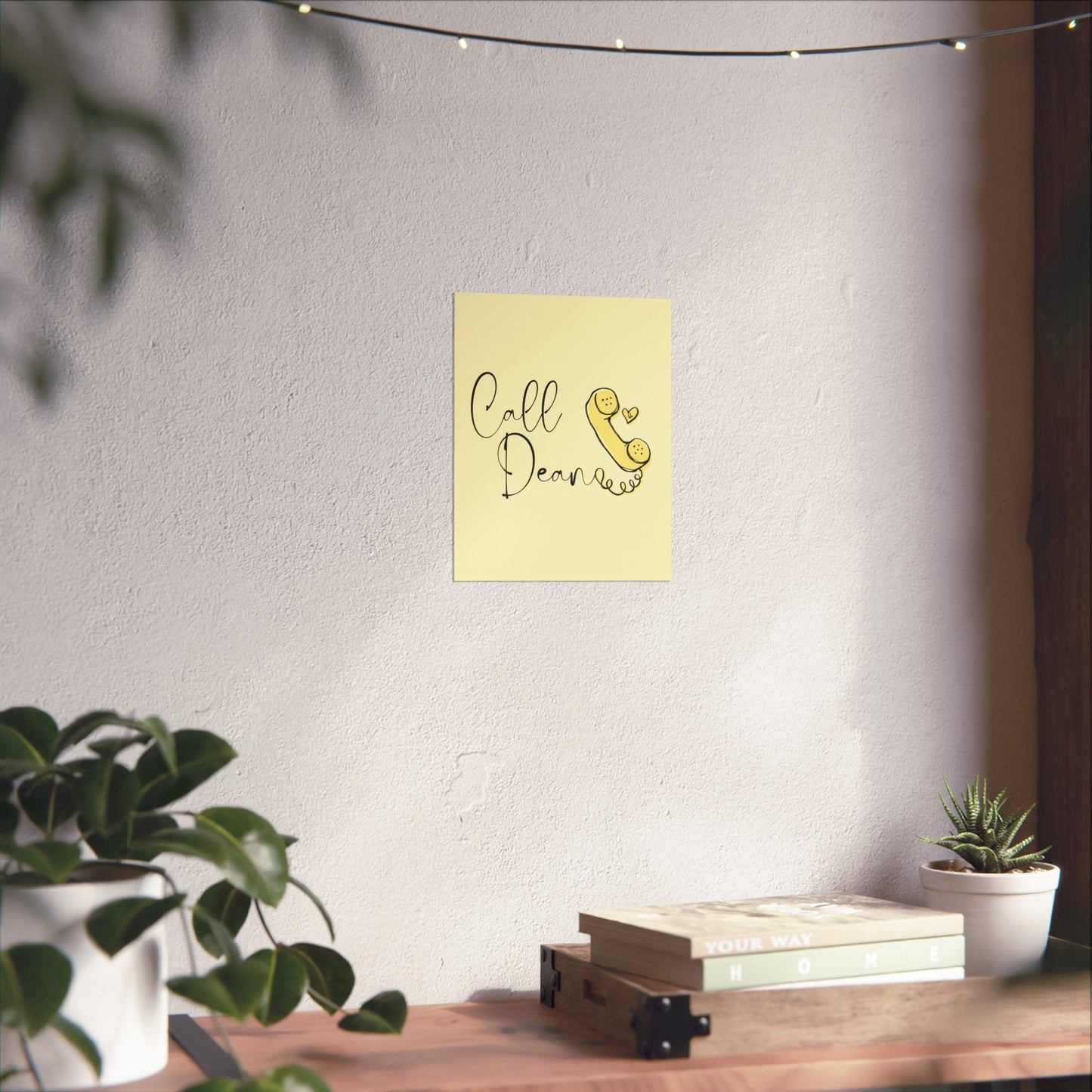 Call Dean - Hockey Romance Inspired Wall Art