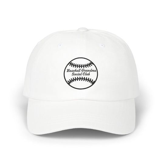 Baseball Grandma Social Club - Dad Cap Black Embroidered