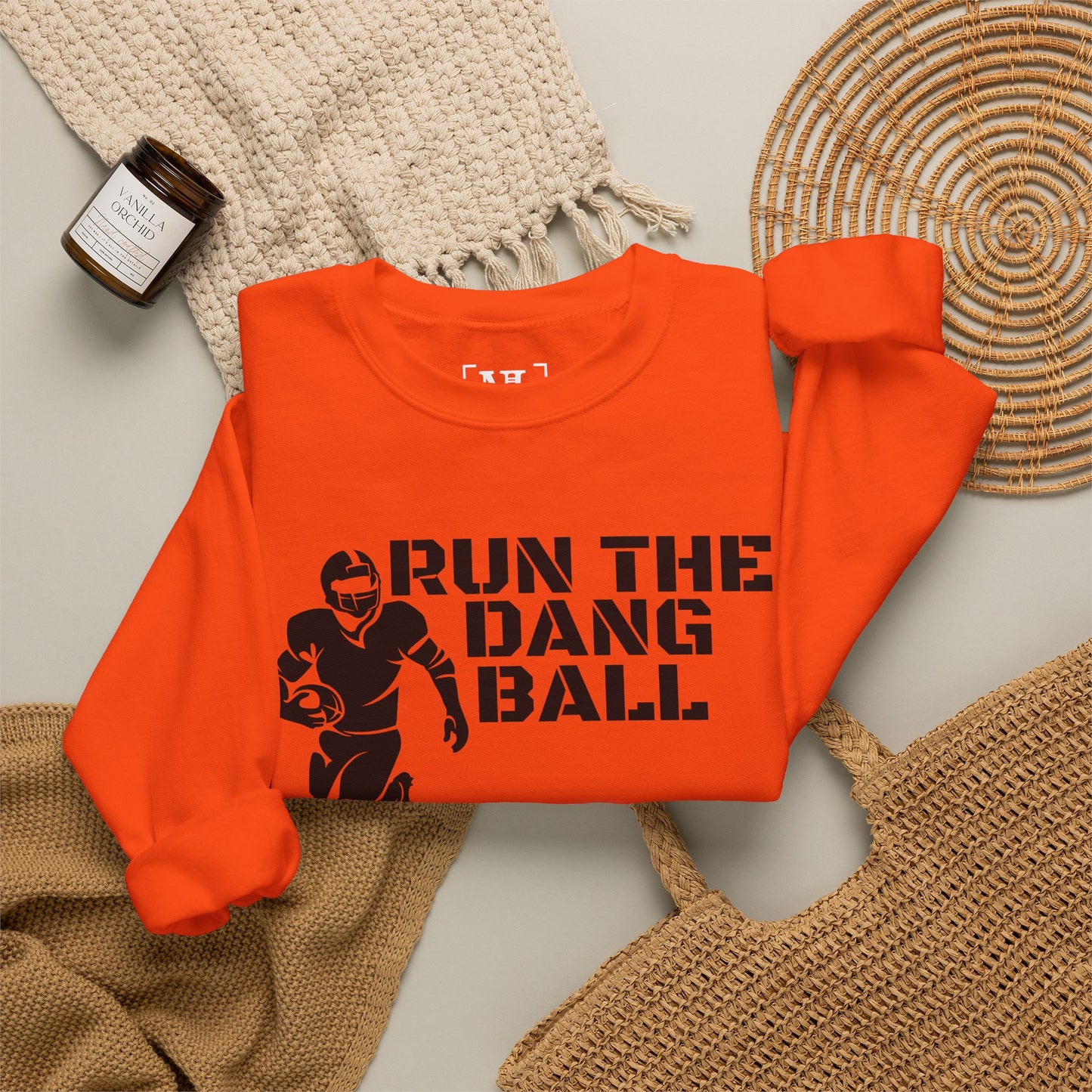 Football 'Run the Dang Ball' Crewneck Sweatshirt