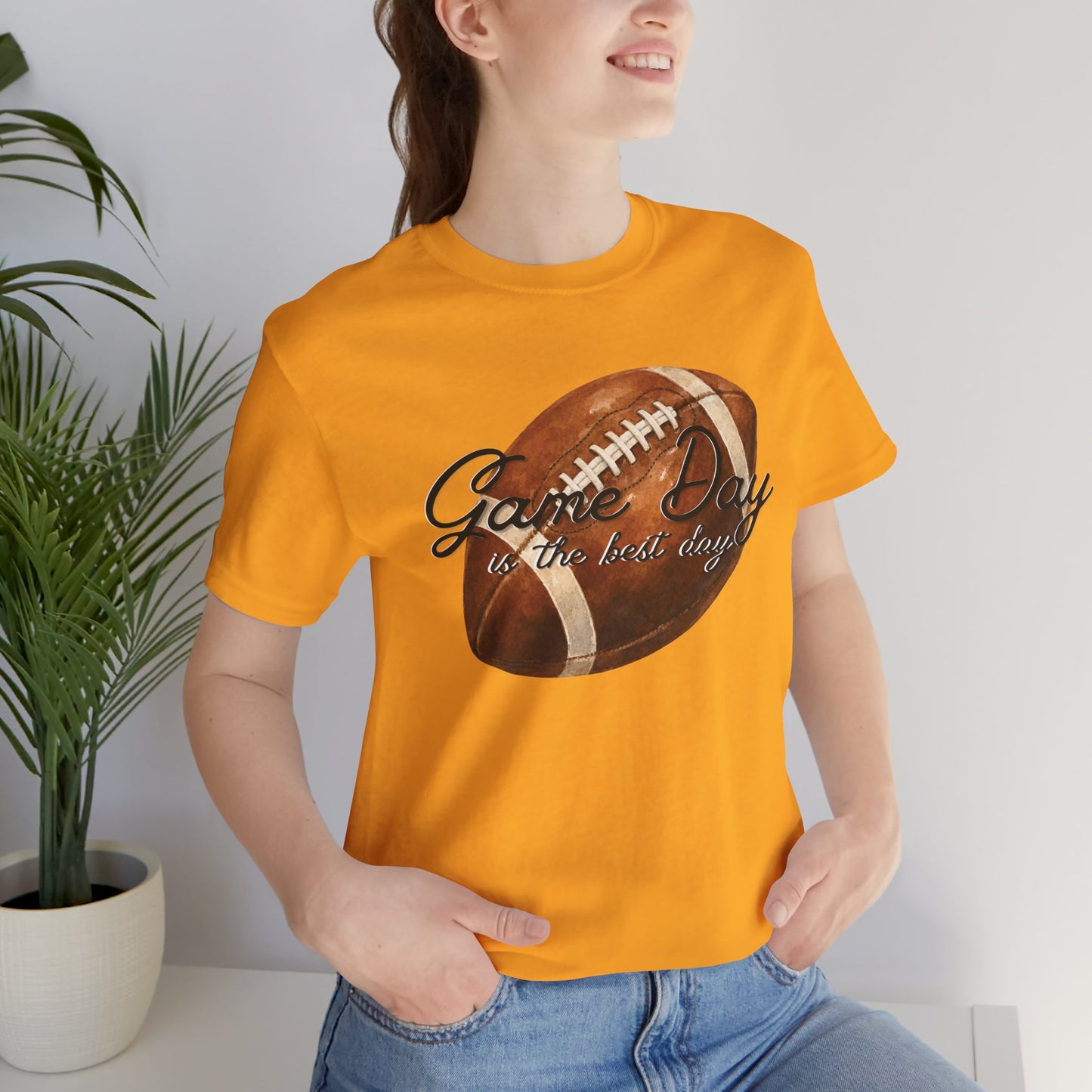 Game Day Football Tee — "Game Day is the best day" Vintage Football Shirt