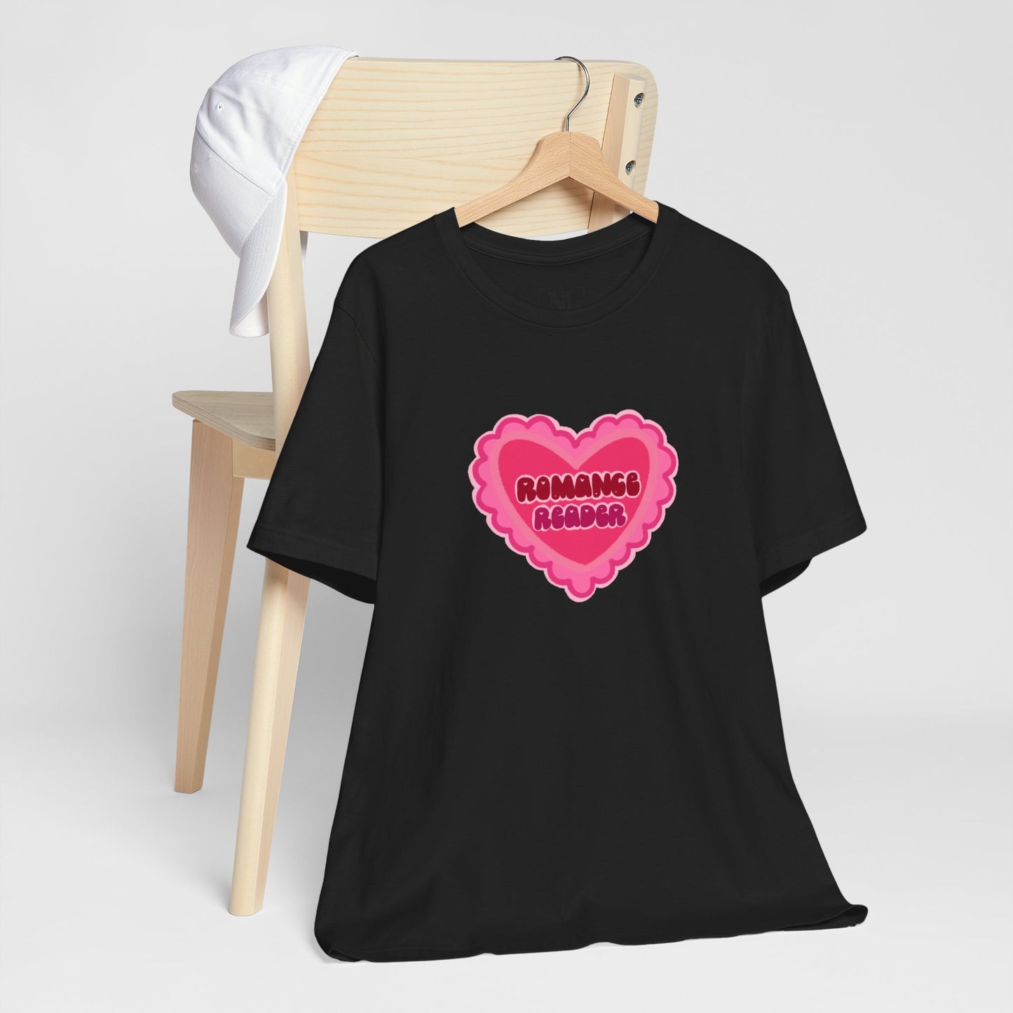 Romance Reader Heart Logo — Bookish Tee