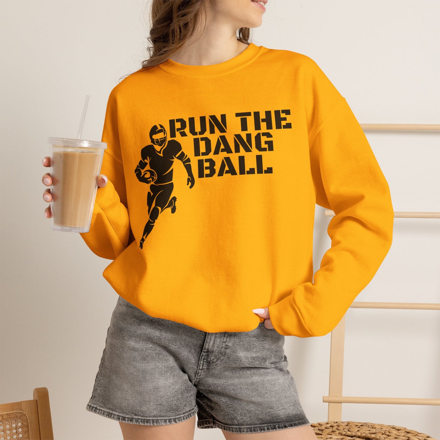 Football 'Run the Dang Ball' Crewneck Sweatshirt