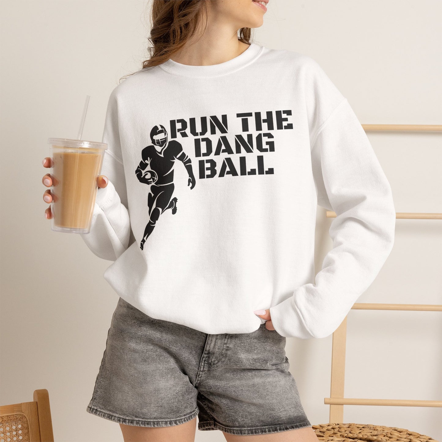 Football 'Run the Dang Ball' Crewneck Sweatshirt