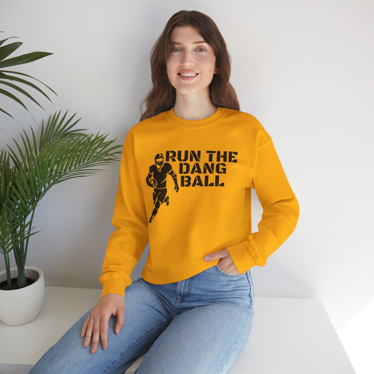 Football 'Run the Dang Ball' Crewneck Sweatshirt