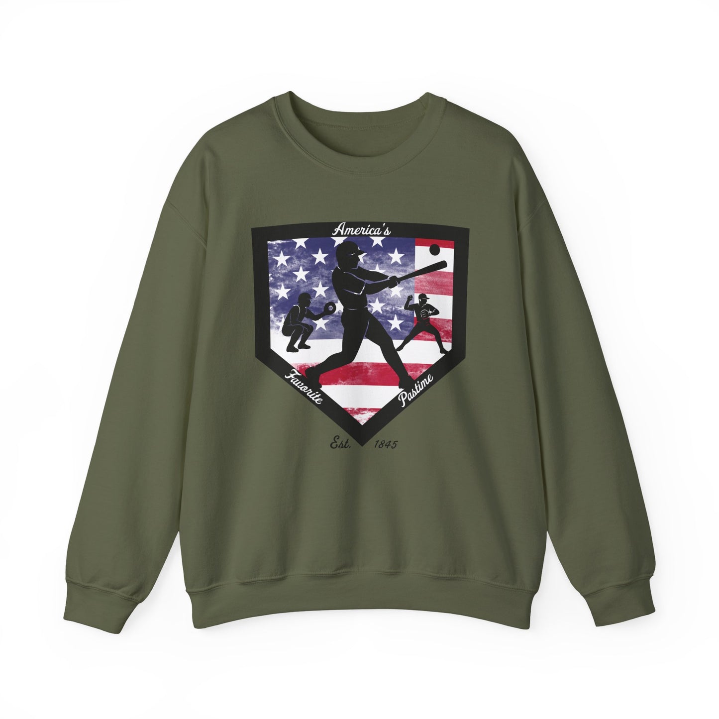 Baseball Home Plate Sweatshirt – America's Favorite Pastime Sweatshirt