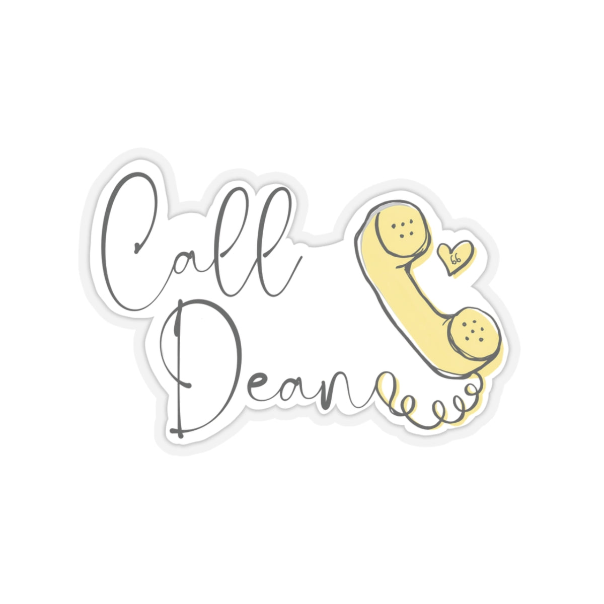 Call Dean - Hockey Romance Inspired Sticker