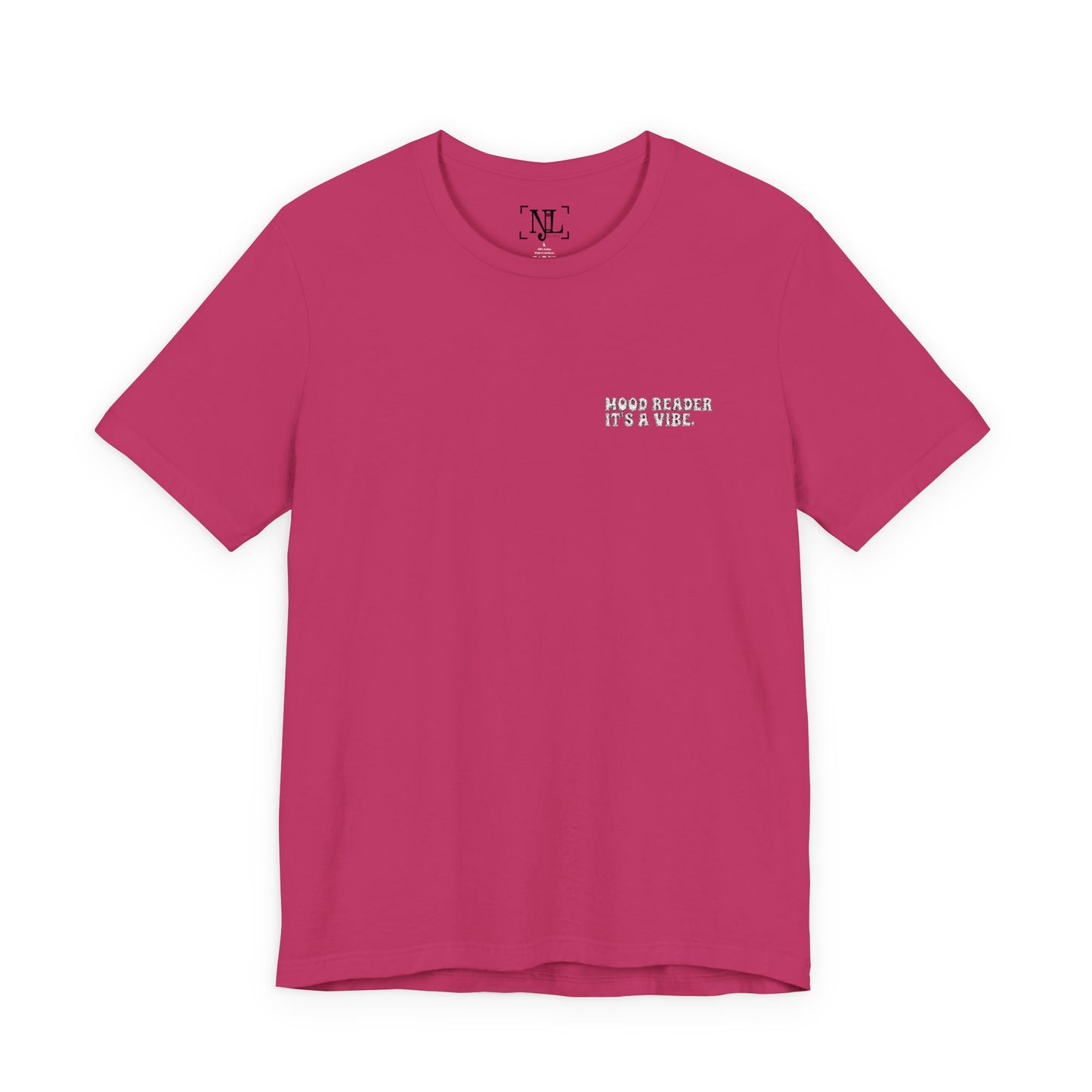 "Mood Readers. It's a Vibe." - Embroidered Literary Tee (White Text)