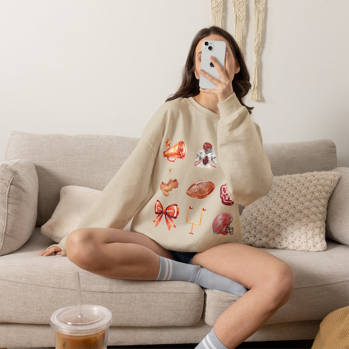 Vintage Football Icons - Graphic Sweatshirt