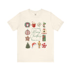 Vintage Merry Christmas - Short Sleeve Tee