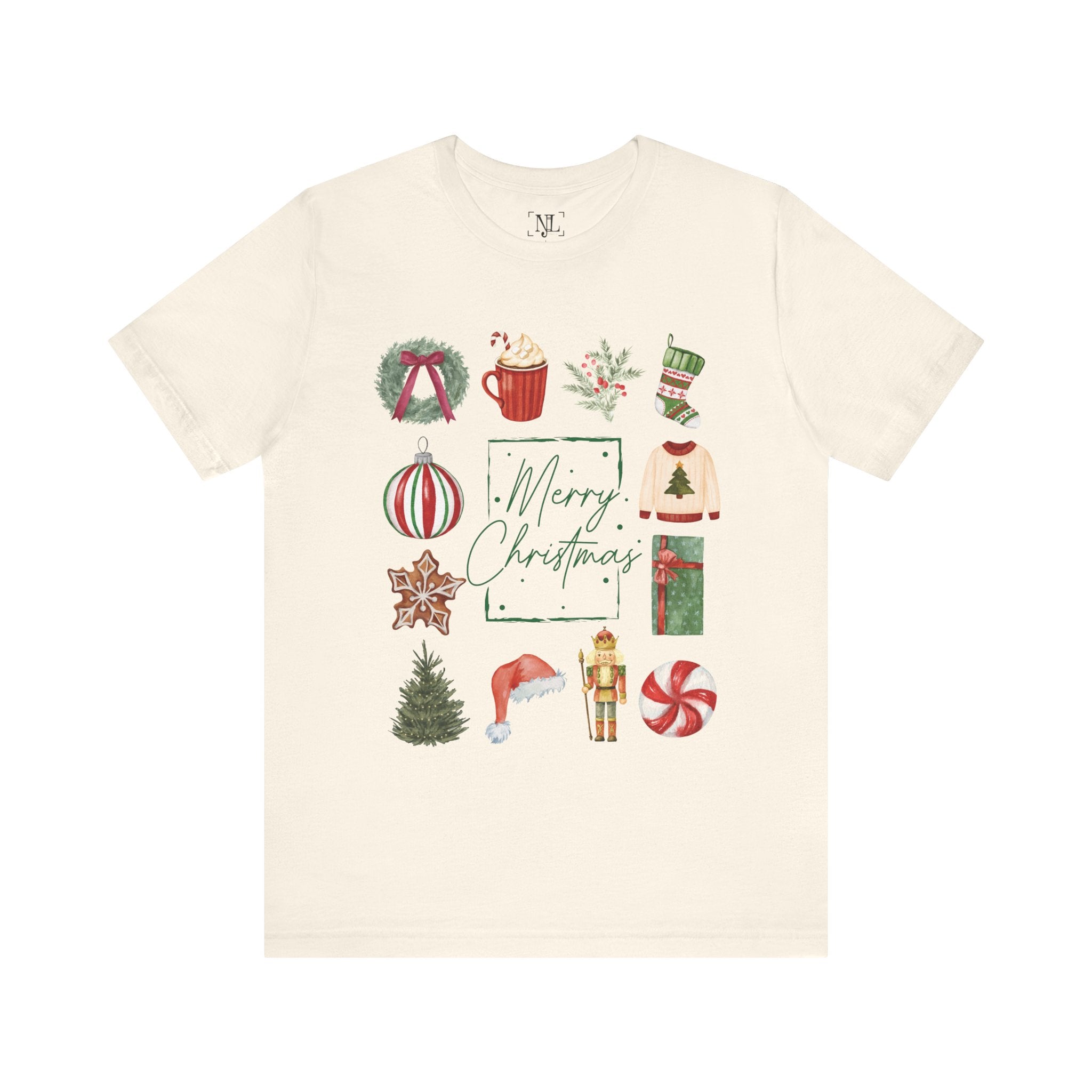 Vintage Merry Christmas - Short Sleeve Tee