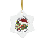 Mrs. Claus Book Club Ceramic Christmas Ornament