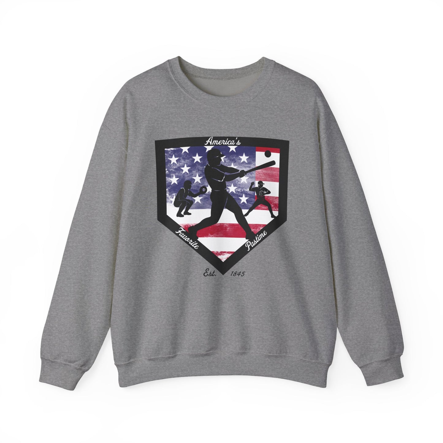 Baseball Home Plate Sweatshirt – America's Favorite Pastime Sweatshirt