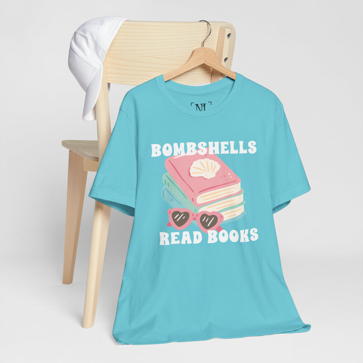 Bombshells Read Books - Bookish Villa Inspired Tee (White Text)