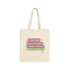 Book Lover Canvas Tote - "Just One More Chapter"