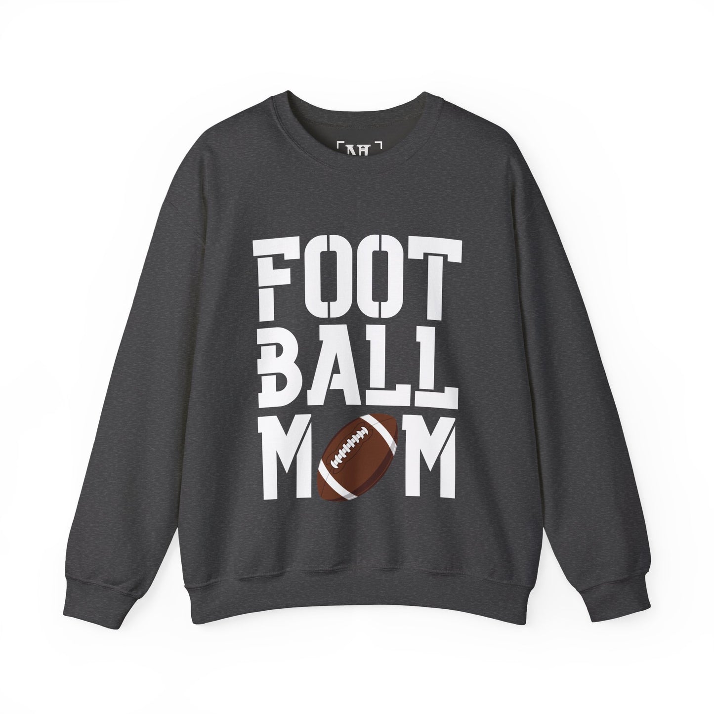 Football Mom Crewneck Sweatshirt (White Text)