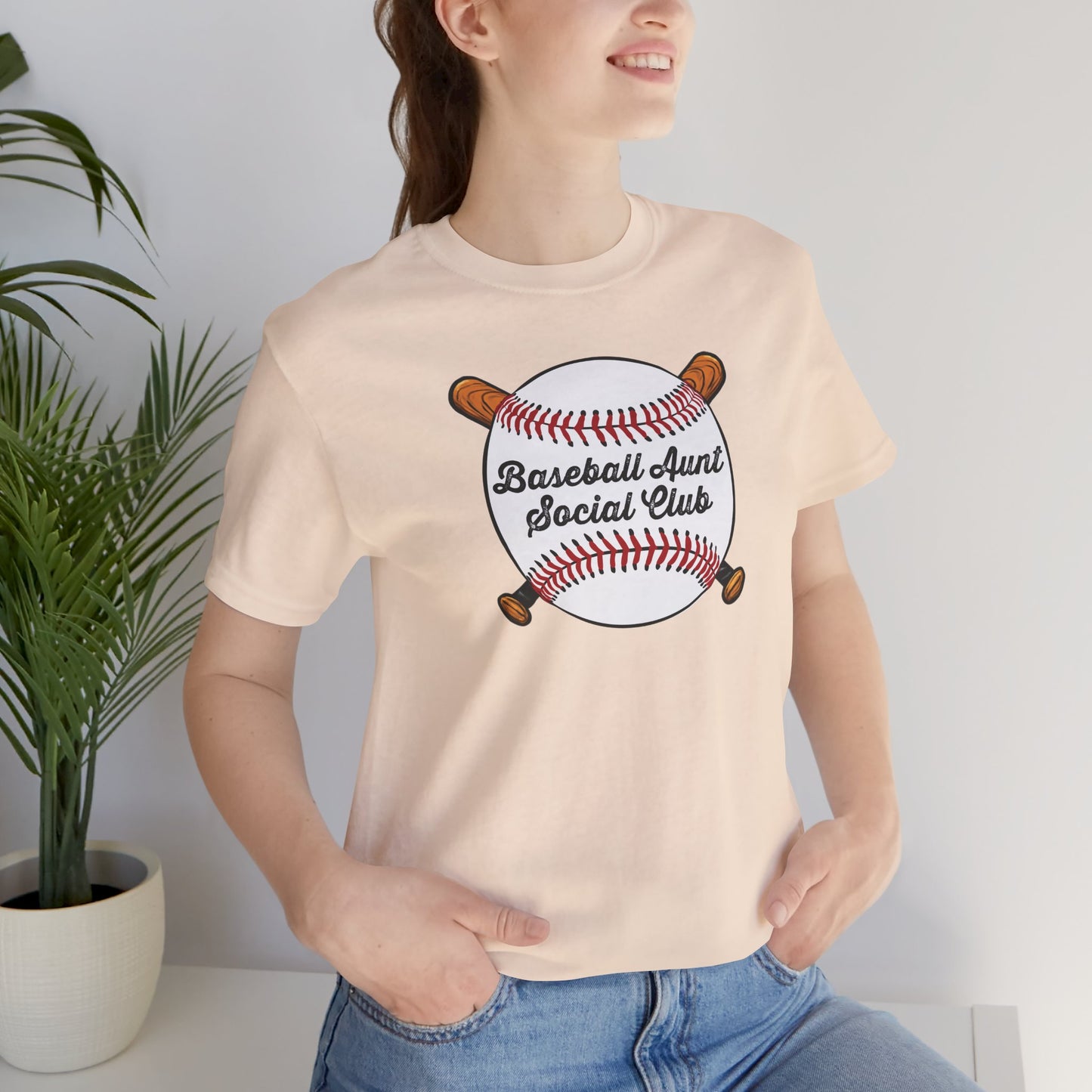 Baseball Aunt Social Club Tee — Women’s Baseball T-Shirt