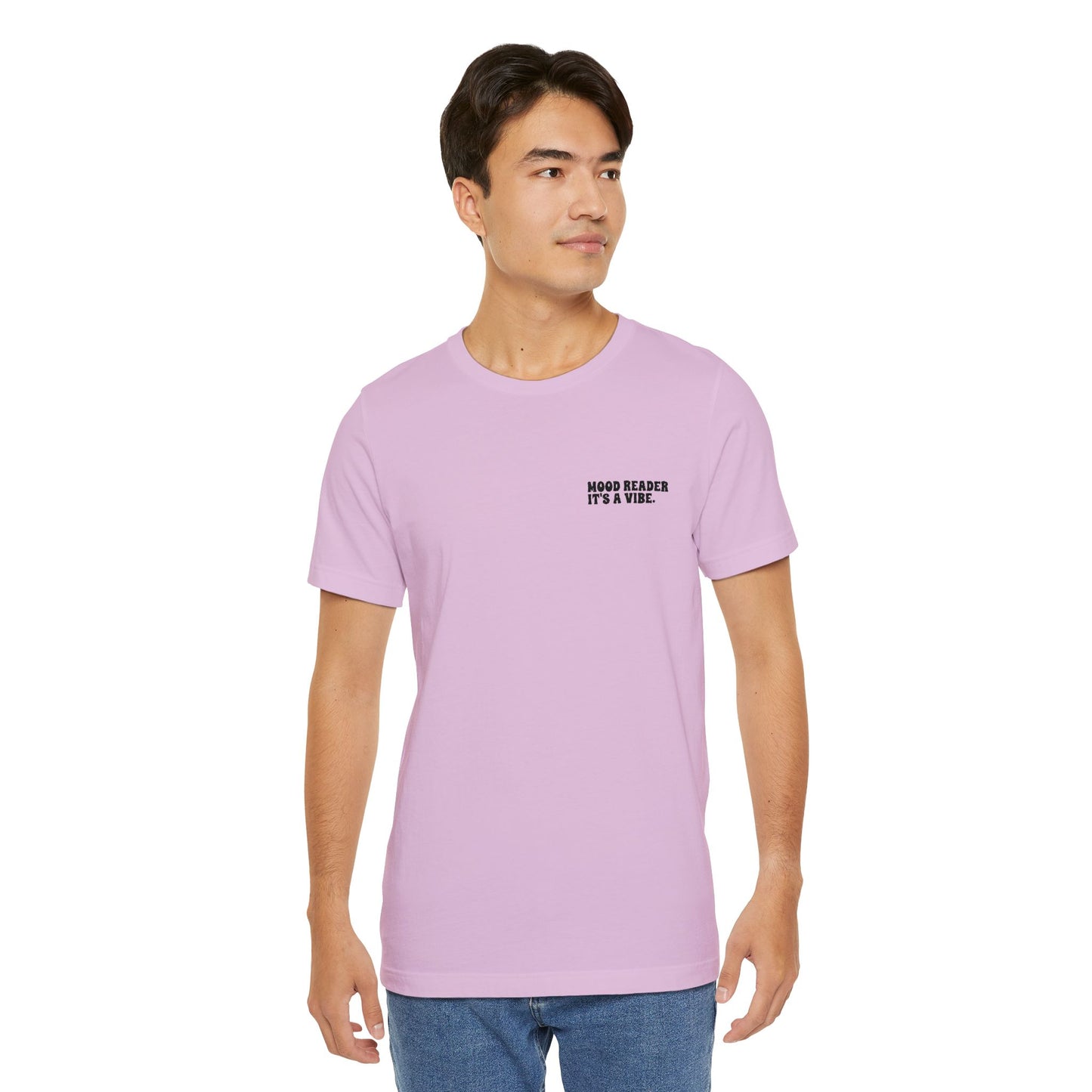 "Mood Readers. It's a Vibe." - Embroidered Literary Tee (Black Text)