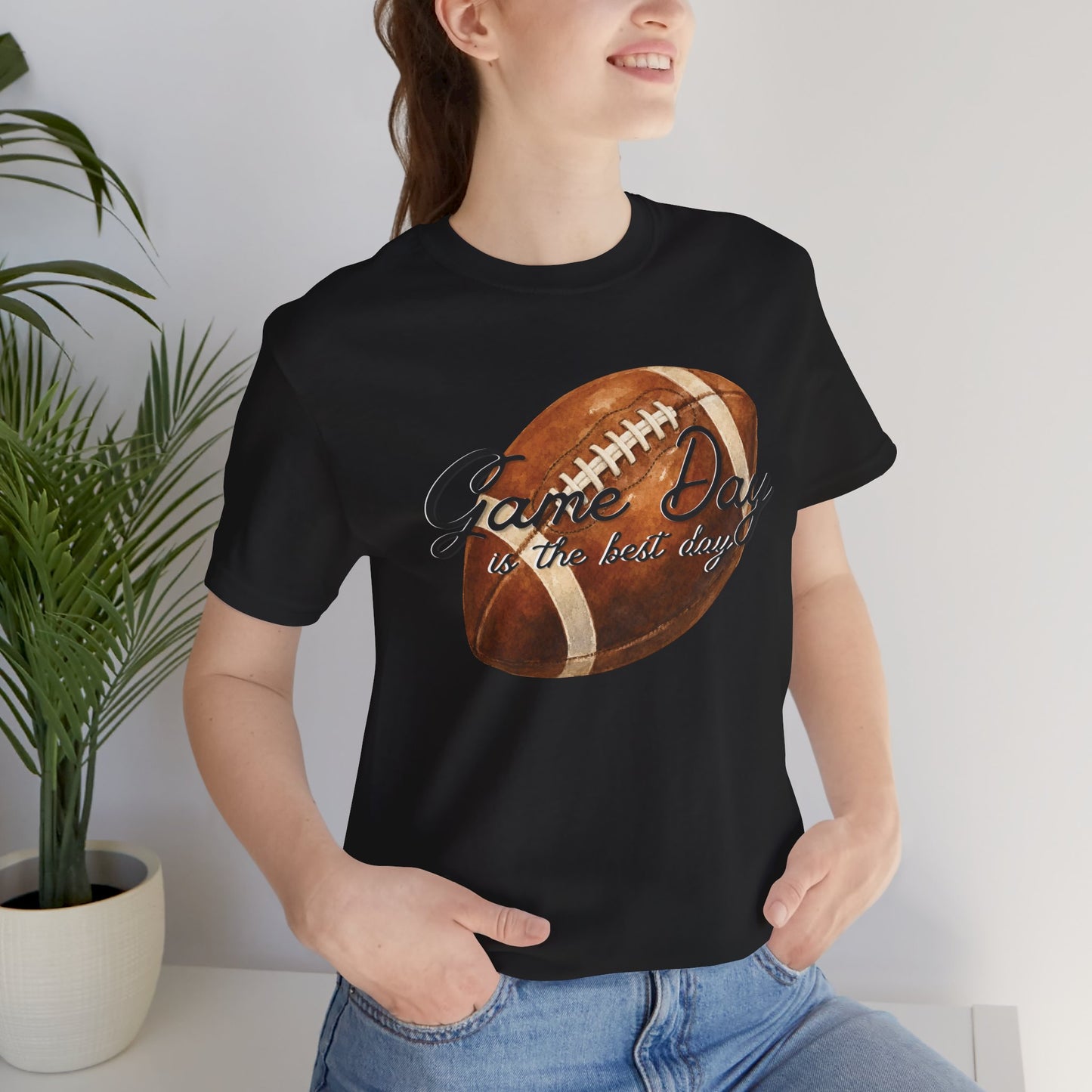 Game Day Football Tee — "Game Day is the best day" Vintage Football Shirt