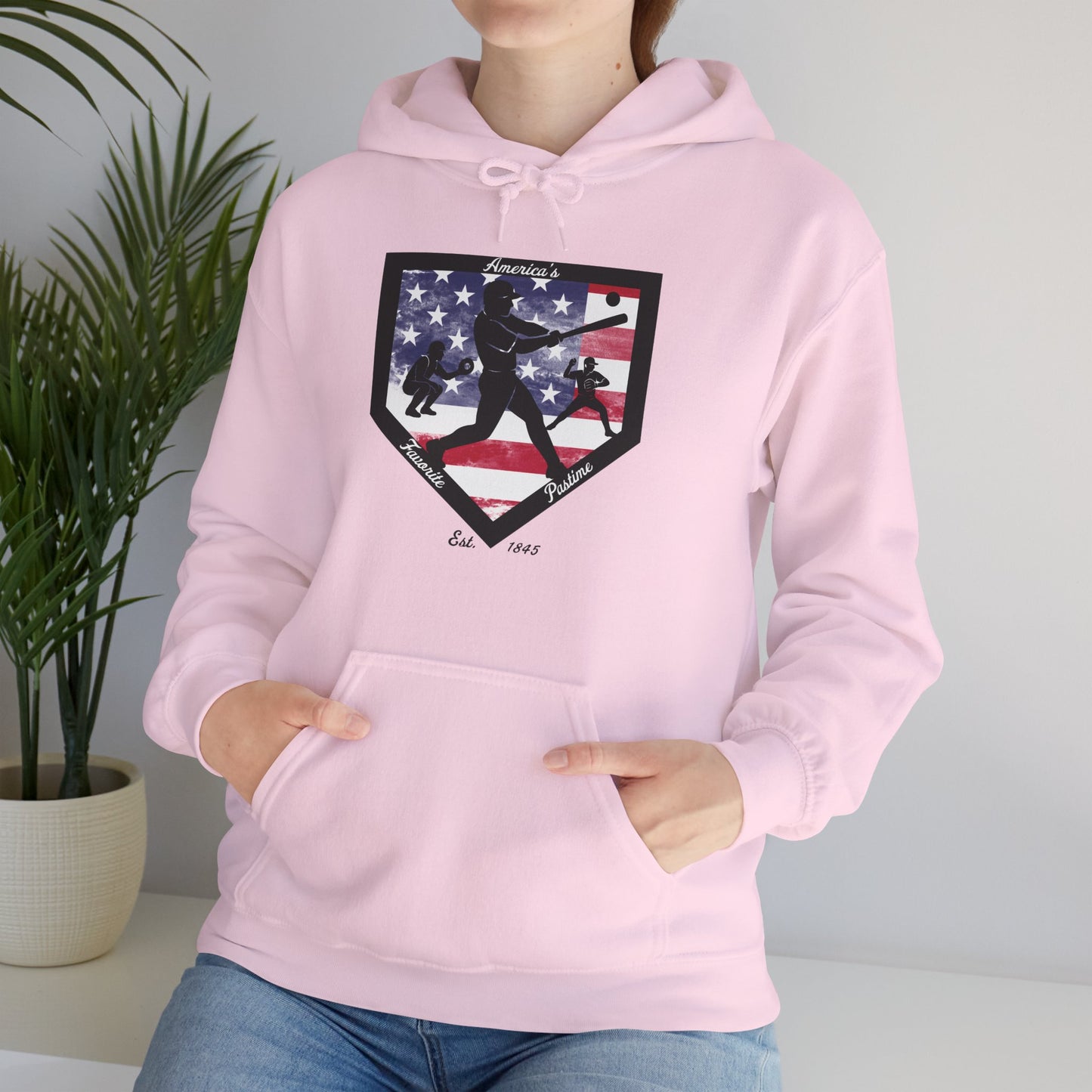 Baseball Home Plate Hoodie – America's Favorite Pastime Design
