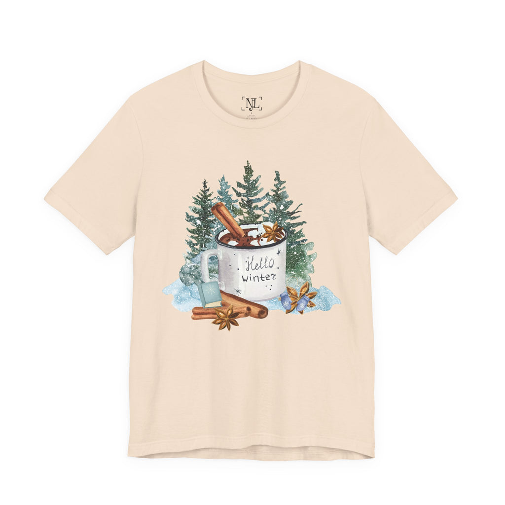 Hello Winter Mug Short Sleeve Tee