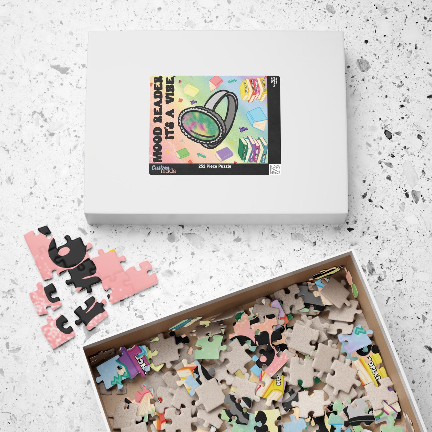 Mood Reader It's a Vibe - Bookish Jigsaw Puzzle (with Genres)